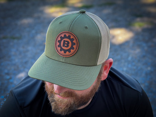 Beadlock Leather Patch Hat - Beadlock Coffee