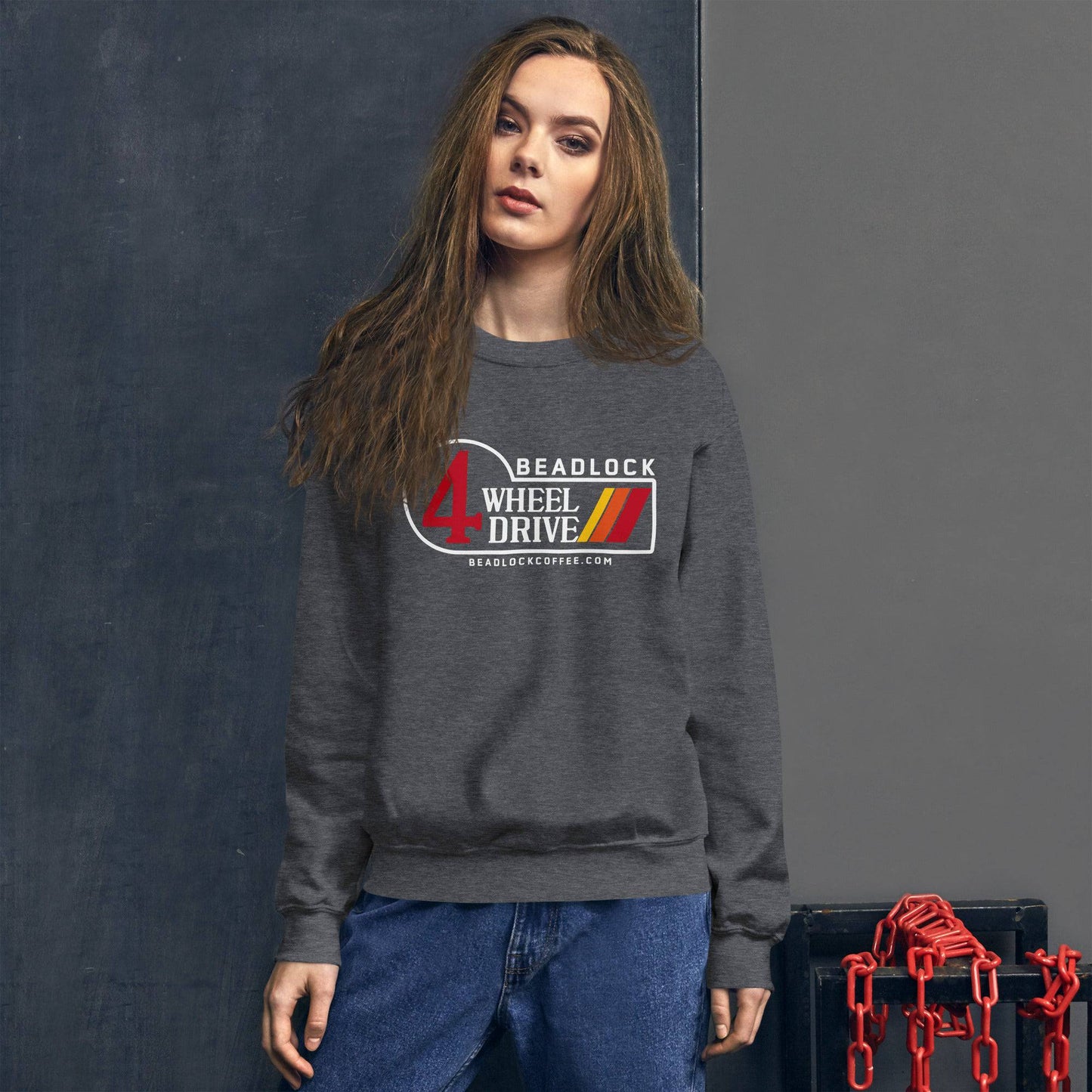 Beadlock Retro Sweatshirt - Beadlock Coffee