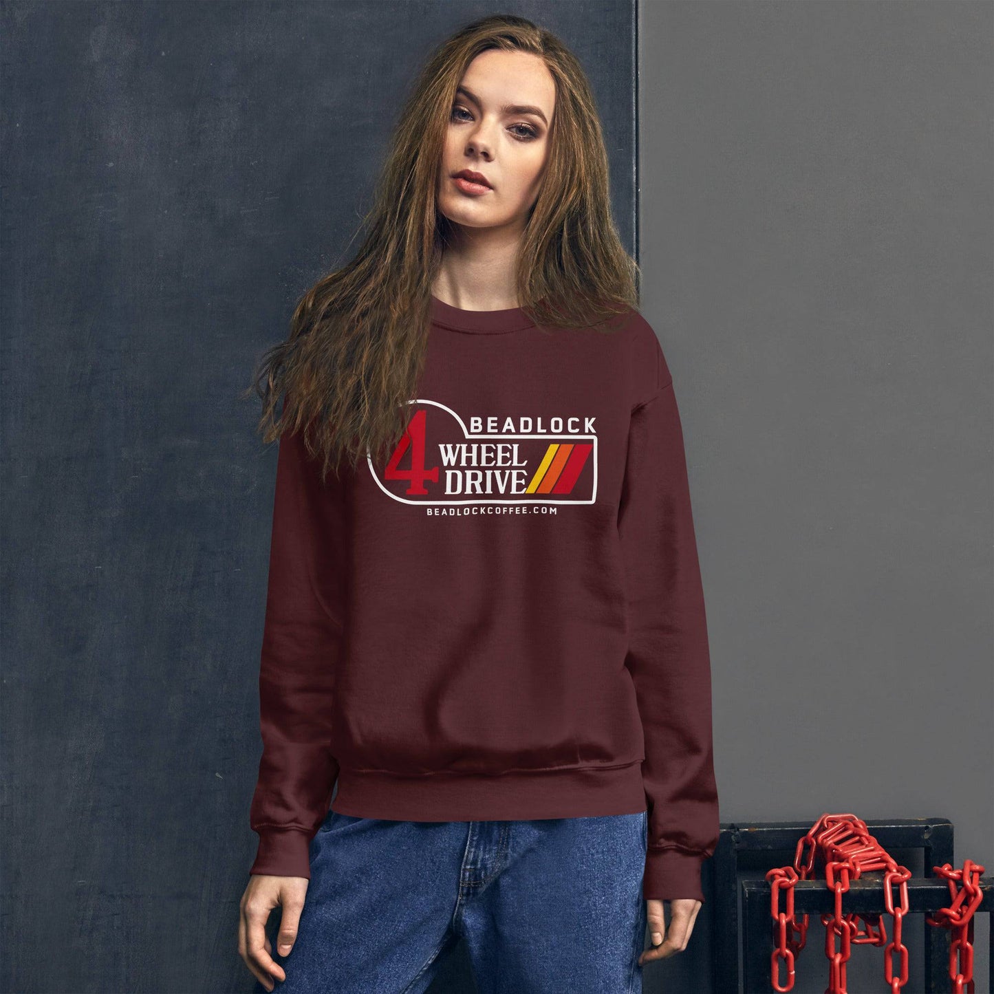 Beadlock Retro Sweatshirt - Beadlock Coffee