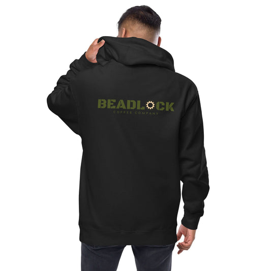Unisex fleece zip up hoodie - Beadlock Coffee