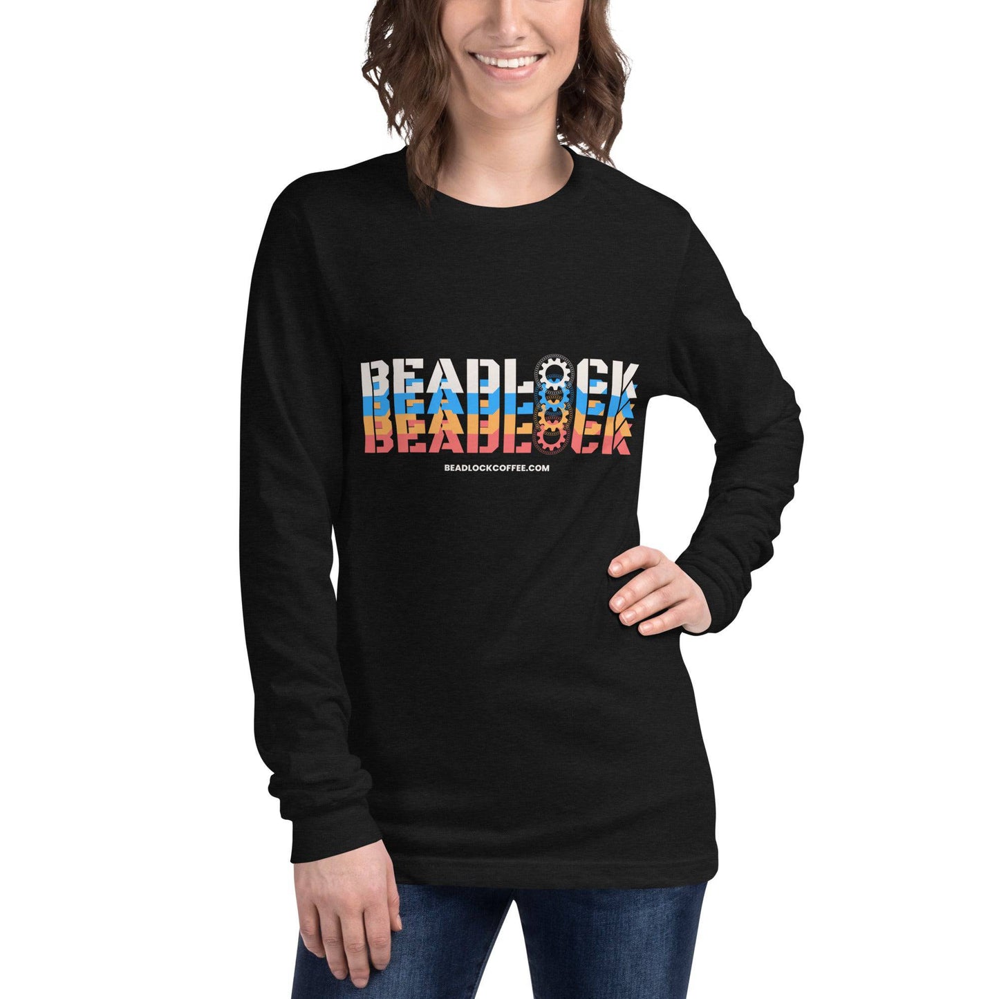 Retro Unisex Long Sleeve Tee - Beadlock Coffee