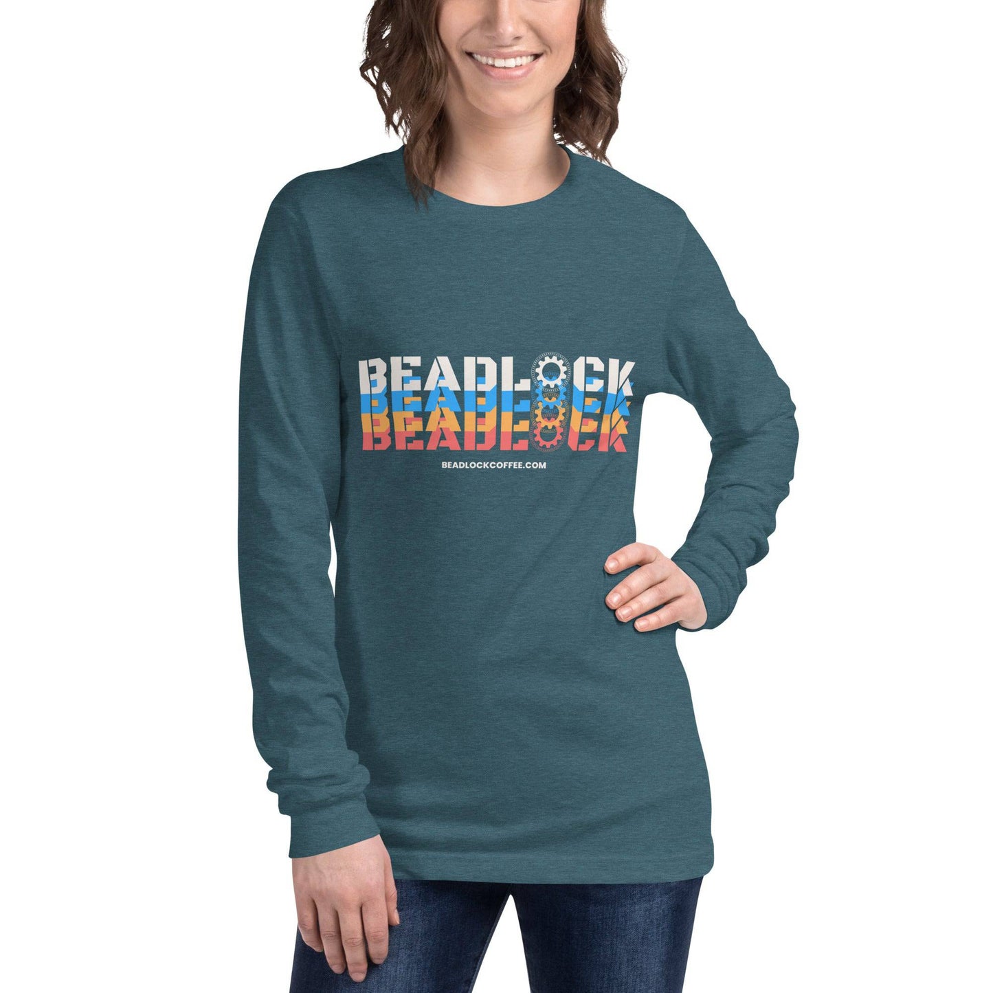 Retro Unisex Long Sleeve Tee - Beadlock Coffee