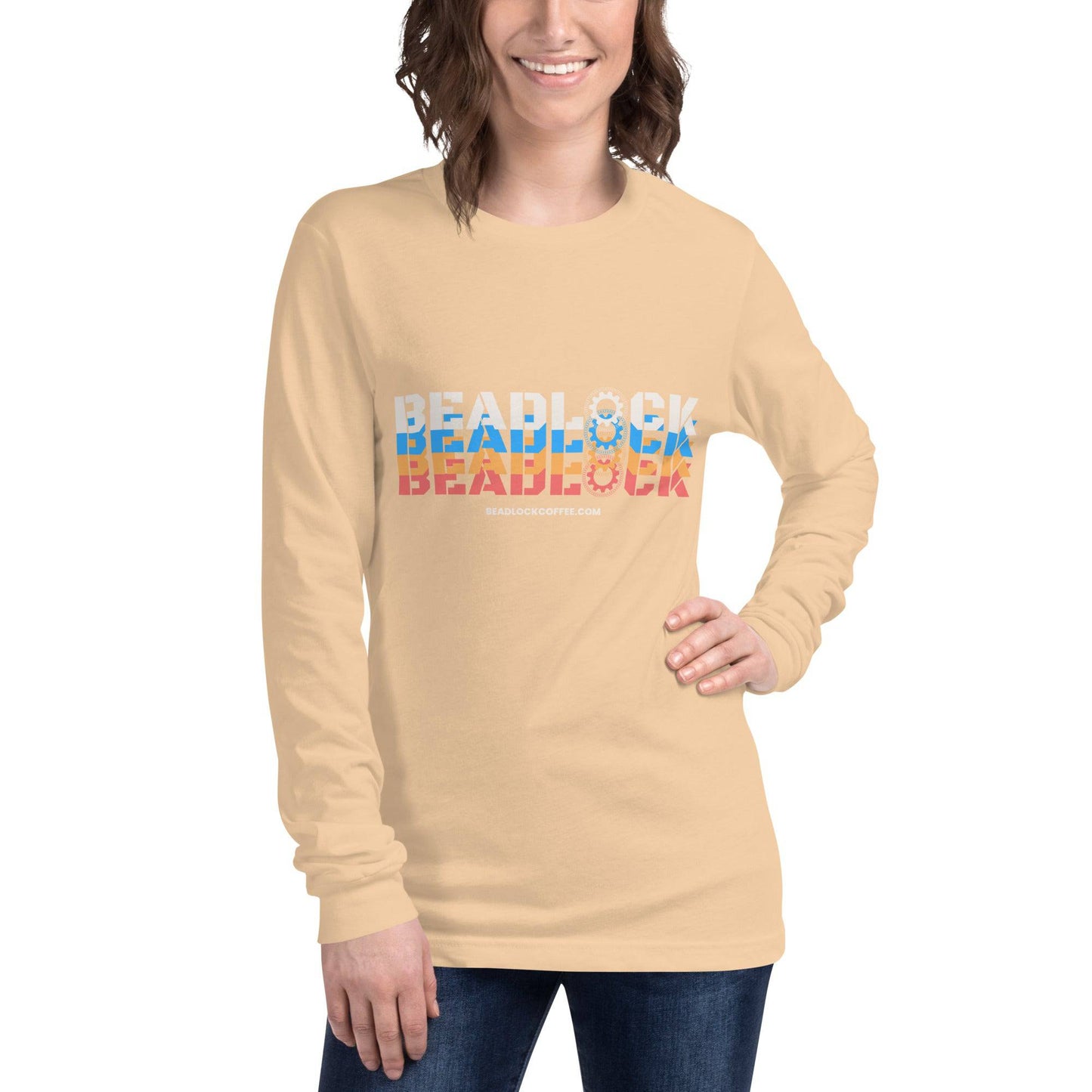 Retro Unisex Long Sleeve Tee - Beadlock Coffee