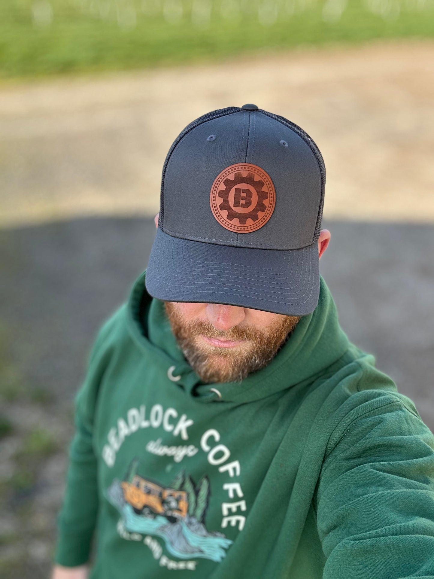 Beadlock Leather Patch Hat - Beadlock Coffee