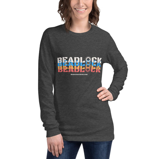 Retro Unisex Long Sleeve Tee - Beadlock Coffee